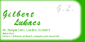 gilbert lukacs business card